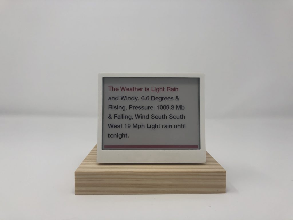 THE: eink Time Headlines and Environmental Data