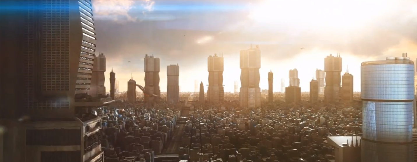 Mega City One using Greeble