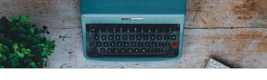 Typewriter Header