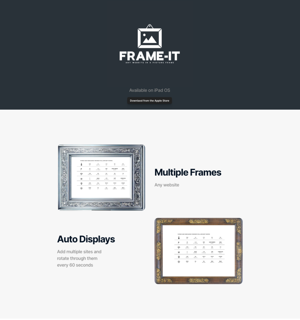 The Frame-It website